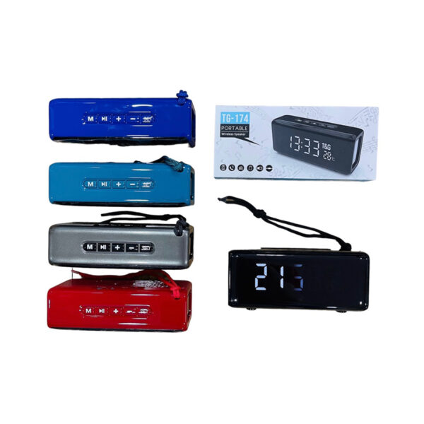 29. Parlante Bluetooth Con Reloj Y Depertador TG-174_niacolombia.shop