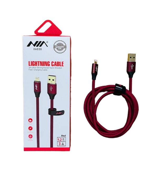 Cable De Carga Y Datos iPhone Cordon NIA XA-030_niacolombia.shop