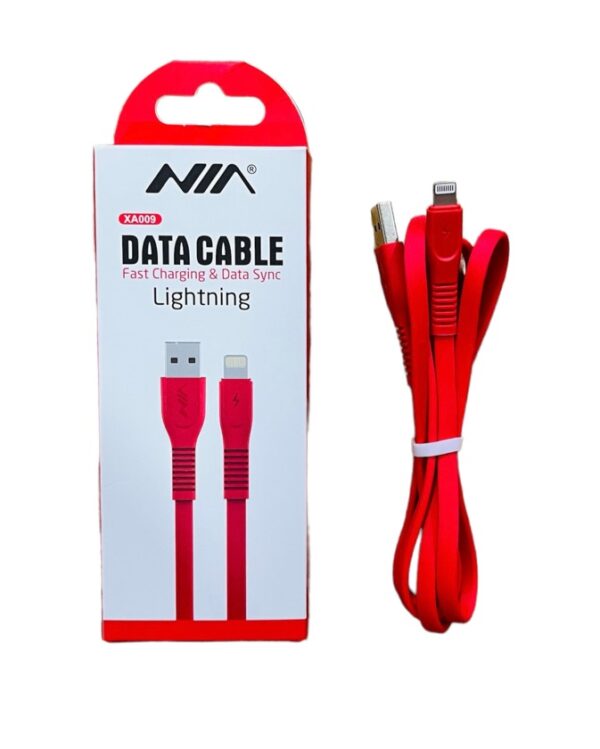 Cable De Carga Y Datos iPhone Plano NIA XA-009_niacolombia.shop